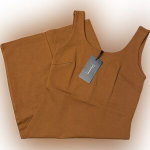 Shinestar BodyCon Mini Dress Burnt Orange Sexy Club Cocktail Dress Size Small